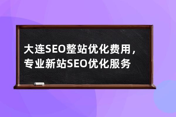 大連SEO整站優化費用，專業新站SEO優化服務