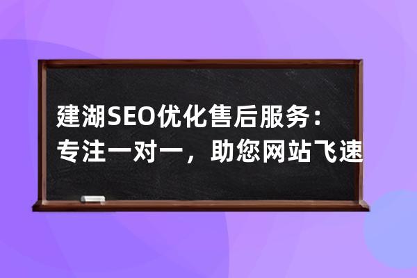 建湖SEO優化售后服務：專注一對一，助您網站飛速提升
