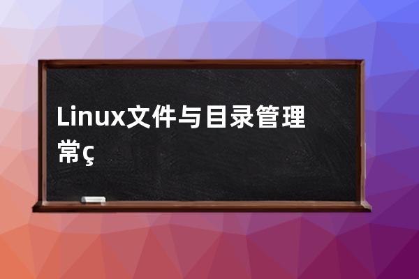 Linux 文件與目錄管理常用命令