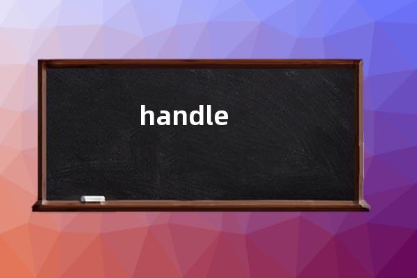 handle