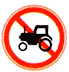 禁止拖拉機(jī)通行標(biāo)志